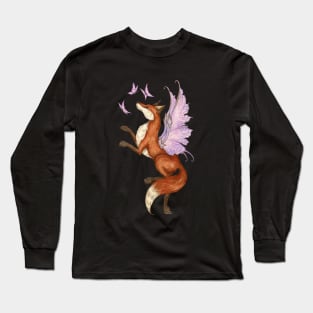 Fox Fairy Pink Long Sleeve T-Shirt